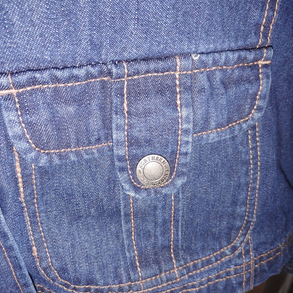 Northern Reflections snap button Jean Jacket - Picture 7 of 9